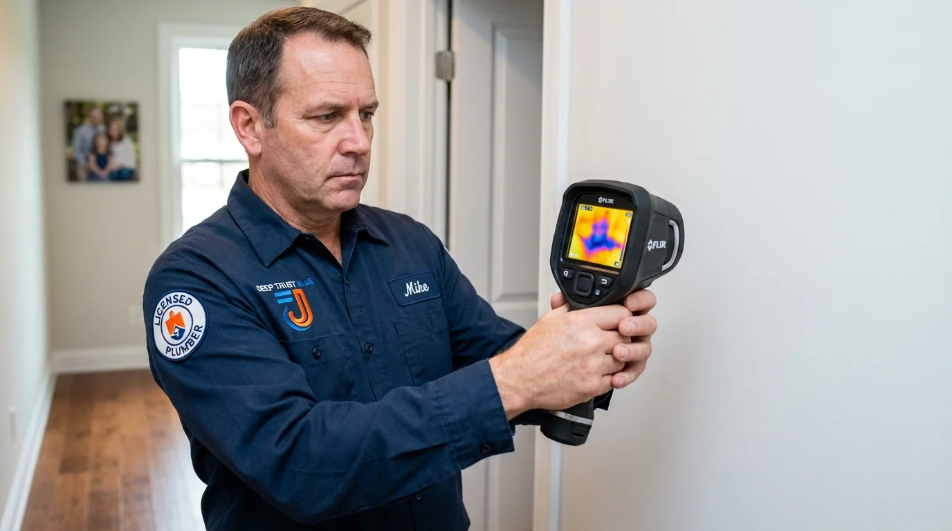 Thermal imaging leak detection by Johns Plumbing LLC in Shamokin